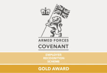 The Armed Forces gold award
