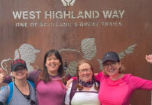 Amanda Bendoris, joined by friend Sharon Nulty and colleagues Mandy McMonagle and Tracy Leishman, trek the West Highland Way