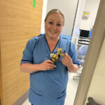 Sarah Paterson, a dental nurse within the orthodontic department, who had hand crocheted her pumpkins, won the trophy.