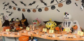 Staff within the orthodontic department (based in Area 6 of the Outpatient Department at Forth Valley Royal Hospital) had a pumpkin decorating competition. 