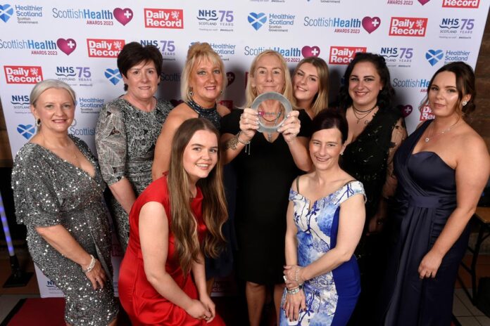 Ward 4 at Forth Valley Royal Hospital was named the winner of the Top Team Award at the 2023 Scottish Health Awards.