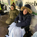 Patients enjoy watching a Falkirk v Stirling Albion game