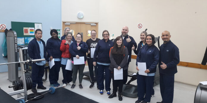 Twenty-one mental health staff have completed their gym facilitator training at Bellsdyke Hospital.