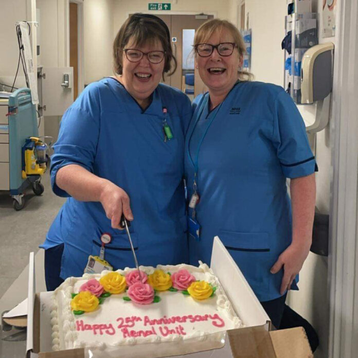 Staff nurses Ailsa Bayne and Jill Robb were part of the original renal team established in 1999