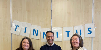 Feraz Ahmed, Caroline Ralph and Sara-Jane Macinnes from the Audiology Department gave a range of presentations and led discussions on tinnitus support.
