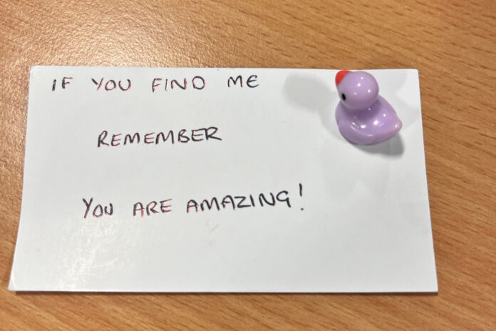 Over the last few months tiny purple ducks have been appearing across the Women and Children’s Unit.