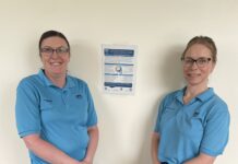 Lesley Rowe (Occupational Therapist with the Forth Valley Neuro Rehabilitation Team) & Lindsay McFadden (Physiotherapist with the Children’s Physiotherapy Team)