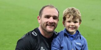 Andrew with proud son Jack