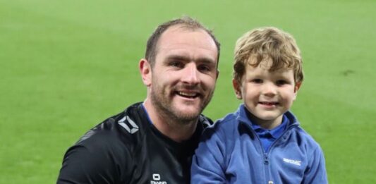 Andrew with proud son Jack