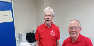 Pictured (l-r): Margaret Struthers, William Lindsay and Jim Rose
