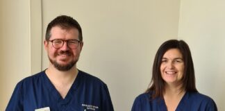 Resuscitation Officers Jillian McLean and Brendan Sturt