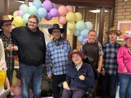 staff at Loch View Celebrating Learning Disability Nursing