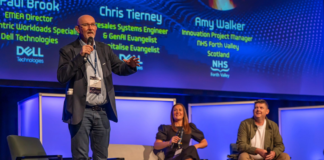 discussion panel on stage