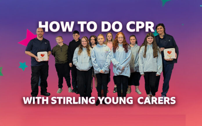 Resus Team Helps Stirling Young Carers Learn Lifesaving CPR for The LAB
