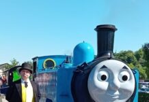 Alec Goes the Extra Mile for Thomas the Tank Fan
