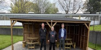 Pictured: George Morrison (Molawn); Dougie Middleton (NHS Project Manager) & Robbie Meldrum (Health Improvement Specialist