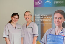 First Nurses Selected for new Leadership Programme Isla Peacock (left) and Brooke McAteer