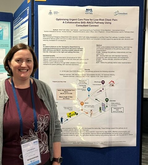 Lisa Fabisiak presenting poster abstract